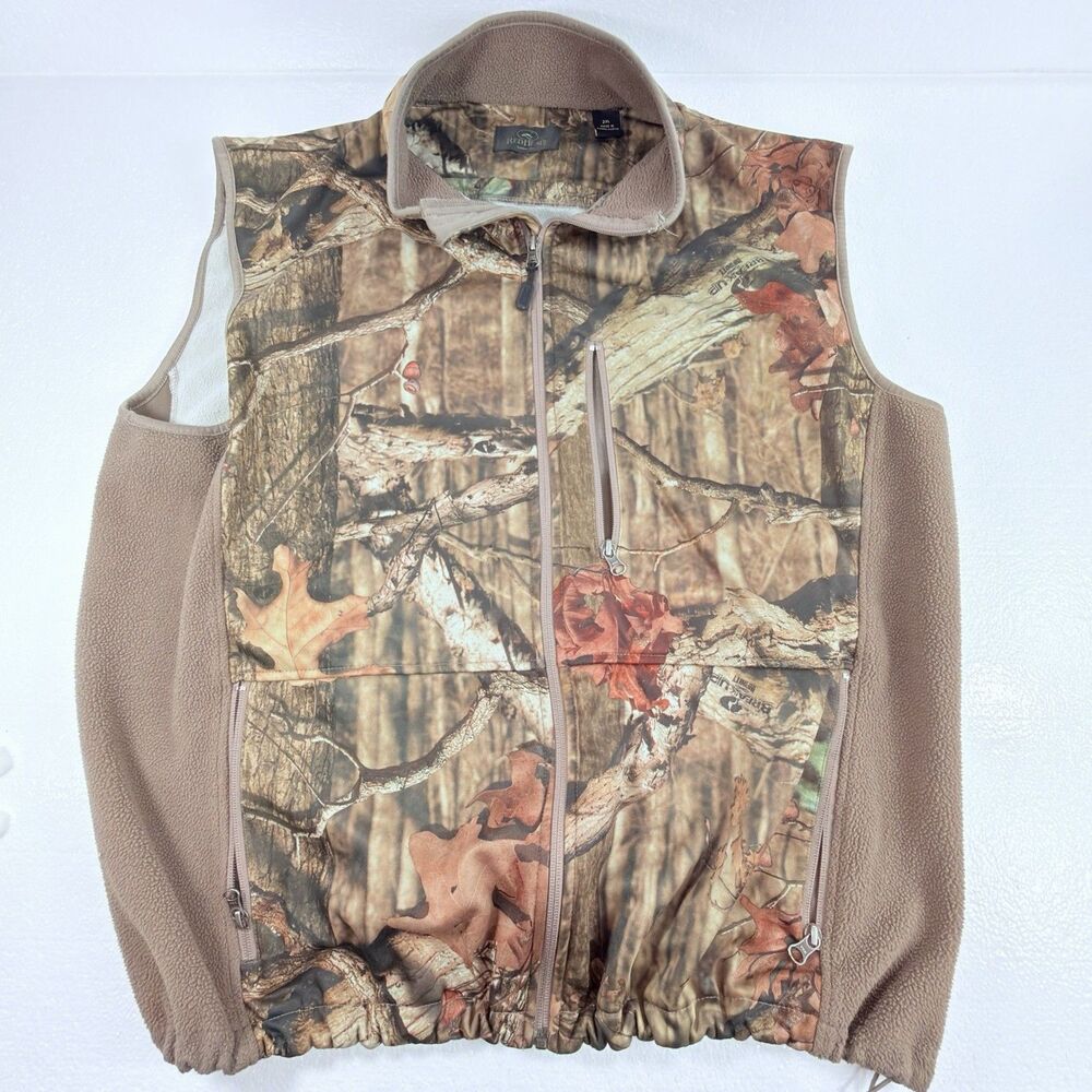 RedHead Men's Break-Up Infinity Camouflage Full Zip Fleece Vest Size 2XL Outdoor